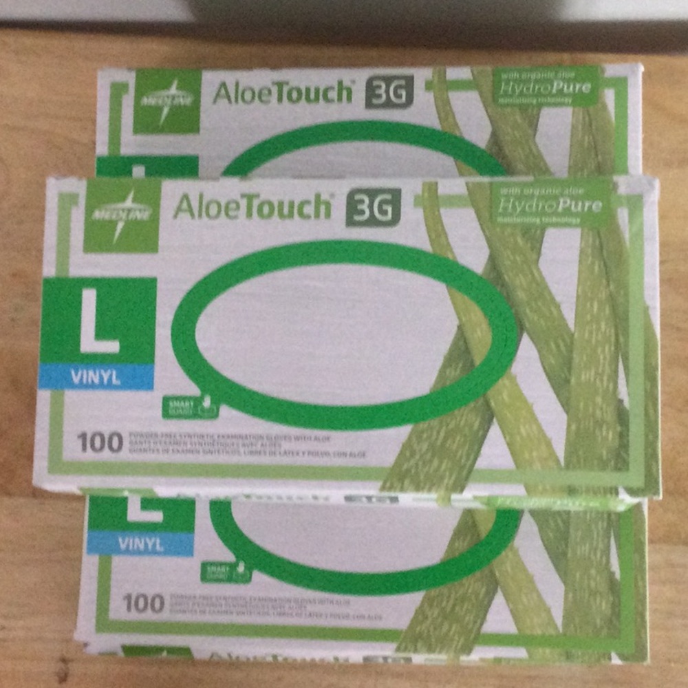 3 BOXES!! Disposable Gloves; 3-100 count boxes, Sz Large, NWT